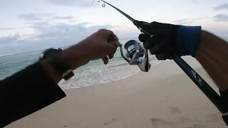 Le Morne — раннее утро: морская рыбалка в Маврикии у камней