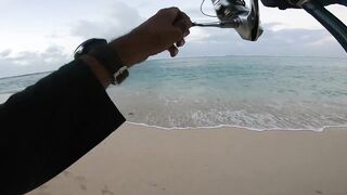 Le Morne — раннее утро: морская рыбалка в Маврикии у камней