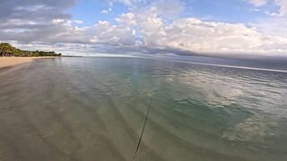 Le Morne, Mauritius: shore casting на закате — снасть и точки