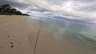 Le Morne, Mauritius: shore casting на закате — снасть и точки