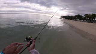 Le Morne, Mauritius: shore casting на закате — снасть и точки