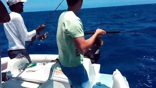 Rivière Noire, Маврикий - рыбалка в лагуне Black River с берега