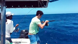 Rivière Noire, Маврикий - рыбалка в лагуне Black River с берега