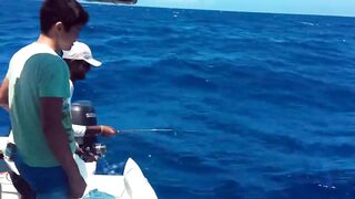 Rivière Noire, Маврикий - рыбалка в лагуне Black River с берега