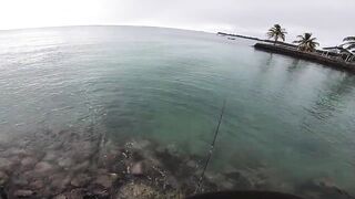 Trou aux Biches — shore casting, эпизод 3: сменить ли поводок?