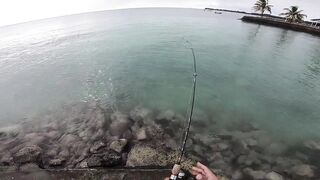 Trou aux Biches — shore casting, эпизод 3: сменить ли поводок?