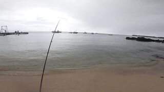 Trou aux Biches — shore casting, эпизод 3: сменить ли поводок?