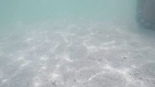 Île aux Cerfs - рыбы в лагуне: хроника 2015, вода и свет