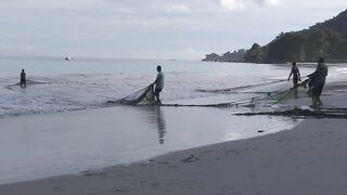Mahé, Beau Vallon - уловы на рассвете: морская рыбалка на пляже