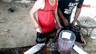 Beau Vallon market: разделка и продажа — вечерняя рыбалка удалась