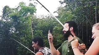 Бентота — речная рыбалка: живец под нависшими манграми и судак у коряг