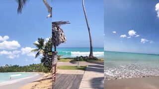 Лас Терренас, пляж Bonita: вечерний свал и заброс через волну