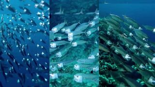 Марса Алам: индийская скумбрия на снорке — рыба у мангров