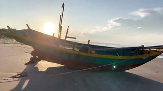 Фантьет: рыбацкий город – морская рыбалка и лодки на песке