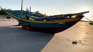 Фантьет: рыбацкий город – морская рыбалка и лодки на песке