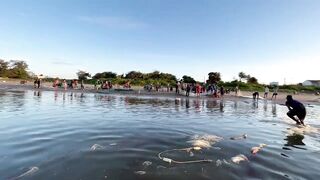 Фантьет: рыбацкий город – морская рыбалка и лодки на песке