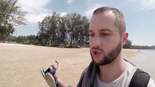 Krabi Ao Nang - вечерняя набережная и пляж Klong Muang прогулка у моря в Таиланде