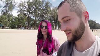 Krabi Ao Nang - вечерняя набережная и пляж Klong Muang прогулка у моря в Таиланде