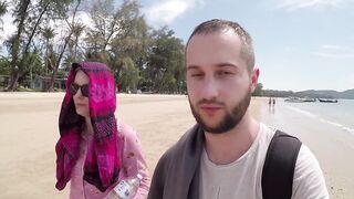 Krabi Ao Nang - вечерняя набережная и пляж Klong Muang прогулка у моря в Таиланде