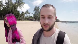 Krabi Ao Nang - вечерняя набережная и пляж Klong Muang прогулка у моря в Таиланде