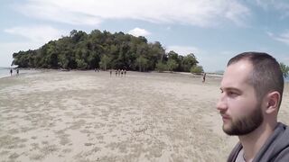 Krabi Ao Nang - вечерняя набережная и пляж Klong Muang прогулка у моря в Таиланде