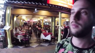 Krabi Ao Nang - вечерняя набережная и пляж Klong Muang прогулка у моря в Таиланде