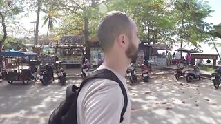 Krabi Ao Nang - вечерняя набережная и пляж Klong Muang прогулка у моря в Таиланде