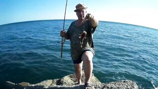 Симеиз рыбалка в Крыму охота за черноморской скорпеной с берега и с лодки