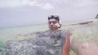 Las Terrenas подводная охота spearfishing приключение у рифов и встреча с океанскими трофеями