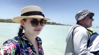 Isla Holbox Mexico путешествие своим ходом по острову и поиск мест где можно половить рыбу