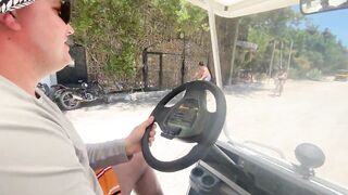 Isla Holbox Mexico путешествие своим ходом по острову и поиск мест где можно половить рыбу