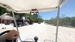 Isla Holbox Mexico путешествие своим ходом по острову и поиск мест где можно половить рыбу