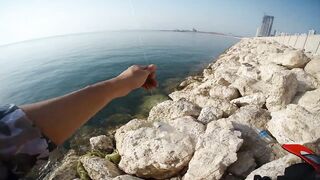 Shore fishing in Bahrain выпуск 2 береговая ловля и тест местных снастей в Персидском заливе