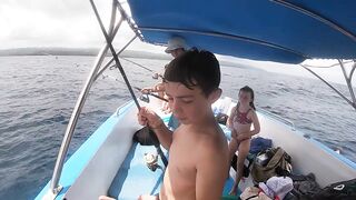 Las Terrenas семейный день у CocoKiteFishingWaterSport и первая ловля рыбы с детьми