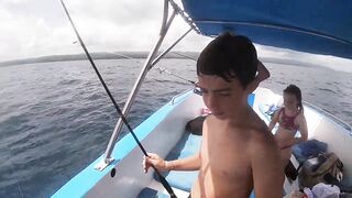 Las Terrenas семейный день у CocoKiteFishingWaterSport и первая ловля рыбы с детьми