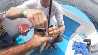 Las Terrenas семейный день у CocoKiteFishingWaterSport и первая ловля рыбы с детьми