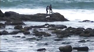 Unawatuna Sri Lanka жизнь у океана прогулки по пляжу и вечерняя береговая рыбалка