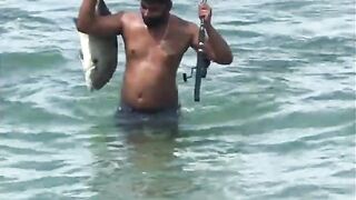 Unawatuna Sri Lanka жизнь у океана прогулки по пляжу и вечерняя береговая рыбалка