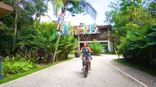 Puerto Jiménez велосипедная прогулка с Silvie и вопрос где вокруг искать места для ловли рыбы