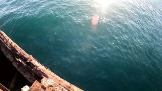 Гагры день у черноморского берега с удочками и прогулками по набережной