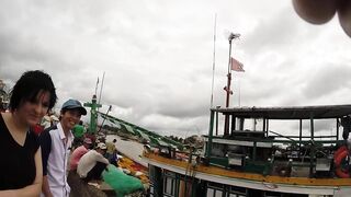 Fishing village Phan Thiet вьетнамская рыбацкая деревня жизнь у моря и работающих лодок в порту