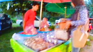 Тайский рынок Krabi Klong Muang ассортимент продуктов цены на улице и местные уличные вкусы