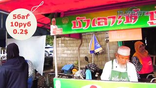 Тайский рынок Krabi Klong Muang ассортимент продуктов цены на улице и местные уличные вкусы