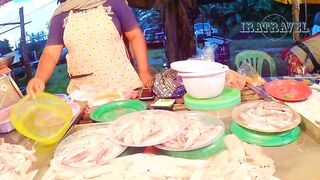 Тайский рынок Krabi Klong Muang ассортимент продуктов цены на улице и местные уличные вкусы