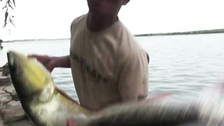 Yellow Cheek fishing, озеро Pearl Lake Shanghai выезд с Gong Lei и тест местных снастей