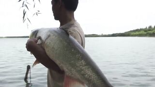 Yellow Cheek fishing, озеро Pearl Lake Shanghai выезд с Gong Lei и тест местных снастей