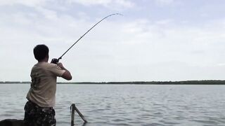 Yellow Cheek fishing, озеро Pearl Lake Shanghai выезд с Gong Lei и тест местных снастей