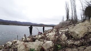 Зимний спиннинг на озерах Крыма сезон 2021 первые трофеи на вращающиеся приманки со льда и берега