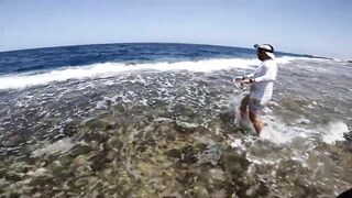 Shore jigging Marsa Alam береговая джиговая ловля в Красном море на свалах и рифах Египта