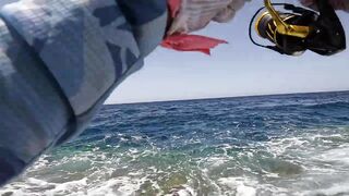 Shore jigging Marsa Alam береговая джиговая ловля в Красном море на свалах и рифах Египта